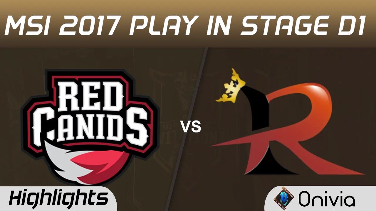 RED vs RPG Highlights MSI 2017 Play In Stage D1 Red Canids vs Rampage by Onivia thumbnail