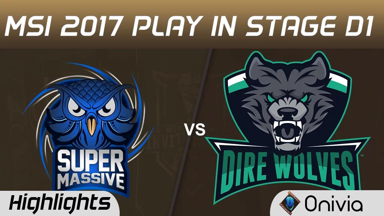 SUP vs DW Highlights MSI 2017 Play In Stage D1 SuperMassive vs Dire Wolves by Onivia thumbnail