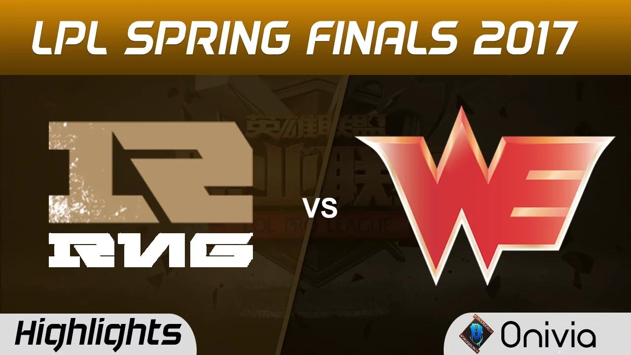 RNG vs WE Highlights Game 3 LPL Spring Finals 2017 Royal Never Give Up vs Team WE thumbnail