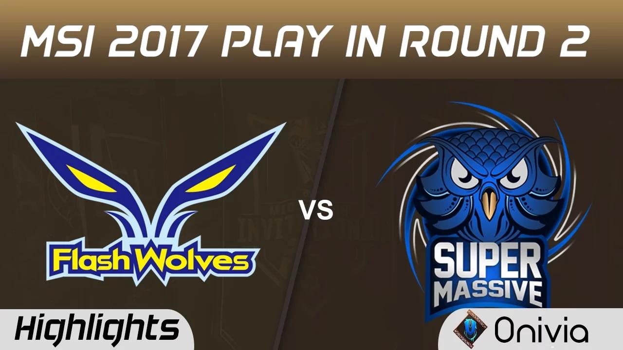 FW vs SUP Highlights Game 1 MSI 2017 Play In Round 2 Flash Wolves vs SuperMassive by Onivia thumbnail