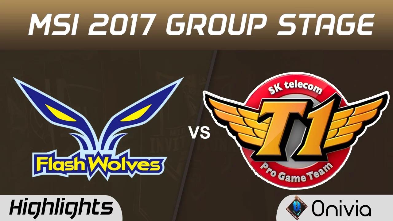 FW vs SKT Highlights MSI 2017 Group Flash Wolves vs SK Telecom T1 by Onivia thumbnail