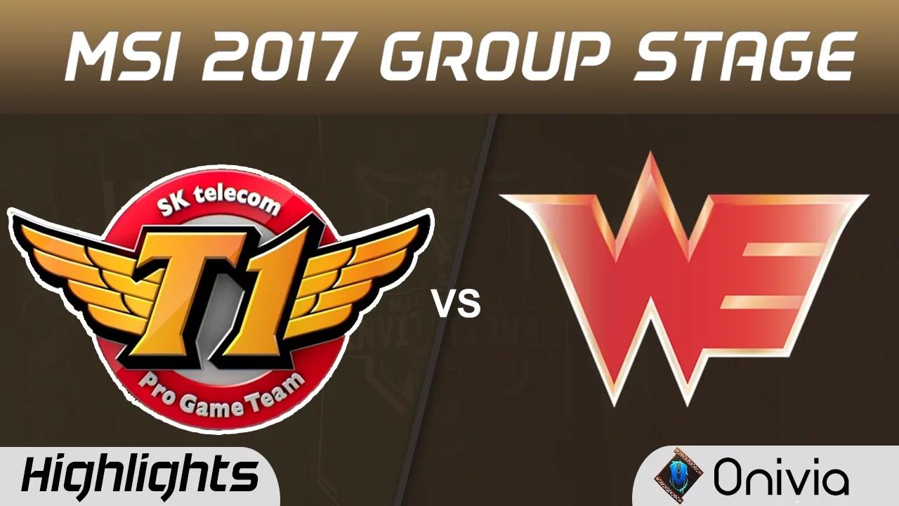 SKT vs WE Highlights MSI 2017 Group SK Telecom vs Team WE by Onivia thumbnail