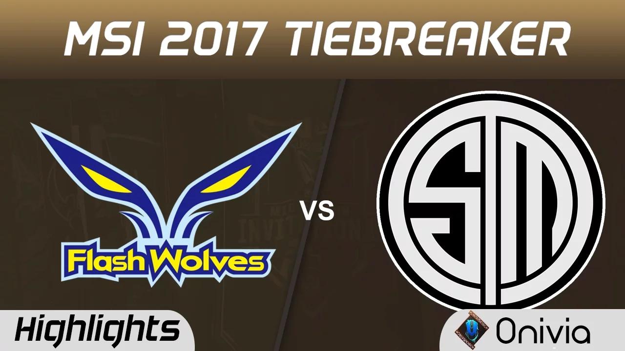 FW vs TSM Highlights MSI 2017 Group Flash Wolves vs Team Solo Mid by Onivia thumbnail