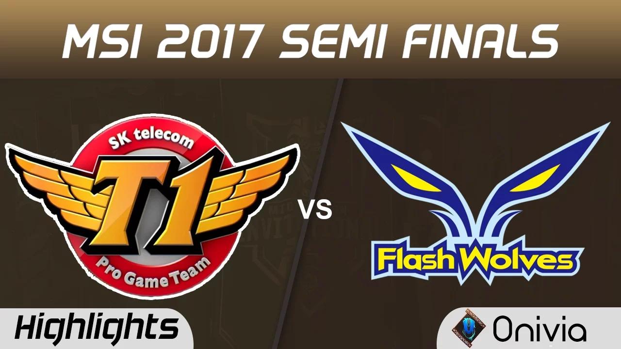 SKT vs FW Highlights Game 1 MSI 2017 Semi Finals SK Telecom T1 vs Flash Wolves by Onivia thumbnail