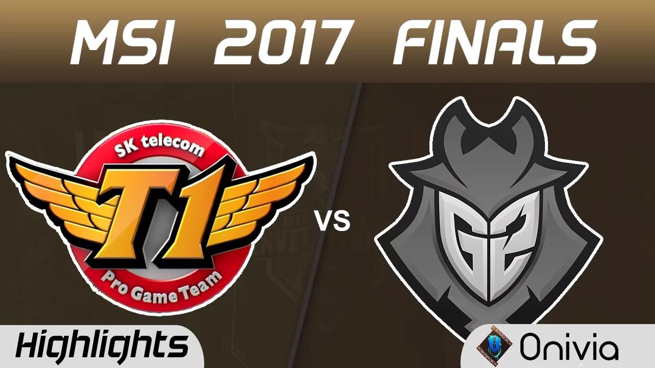 SKT vs G2 Highlights Game 1 MSI 2017 Finals SK Telecom T1 vs G2 Esports by Onivia thumbnail