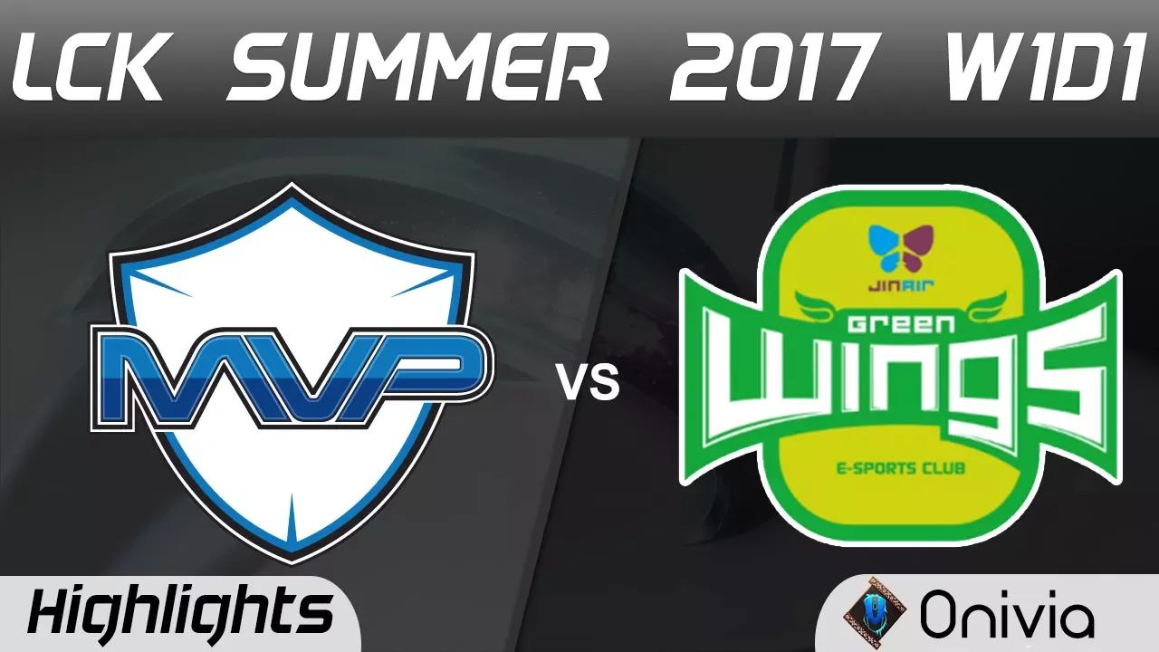 MVP vs JAG Highlights Game 1 LCK SUMMER 2017 MVP vs Jin Air Green Wings thumbnail