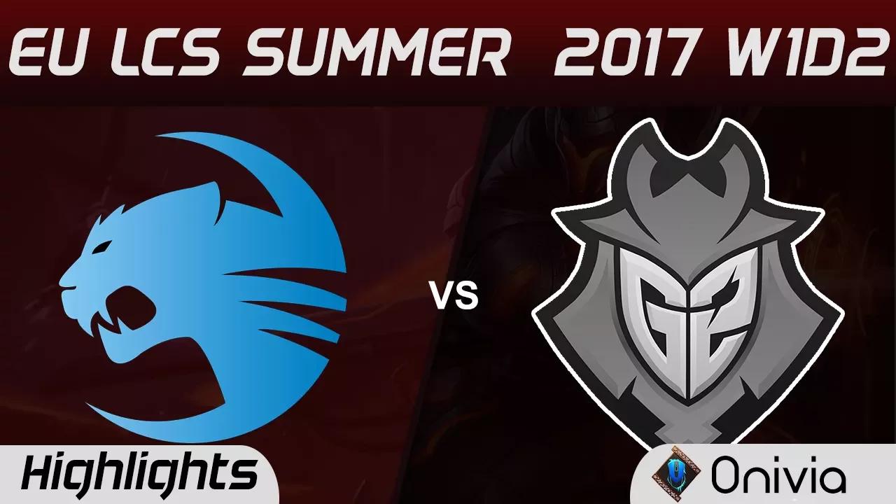 ROC vs G2 Highlights Game 1 EU LCS SUMMER 2017 Roccat vs G2 Esports by Onivia thumbnail