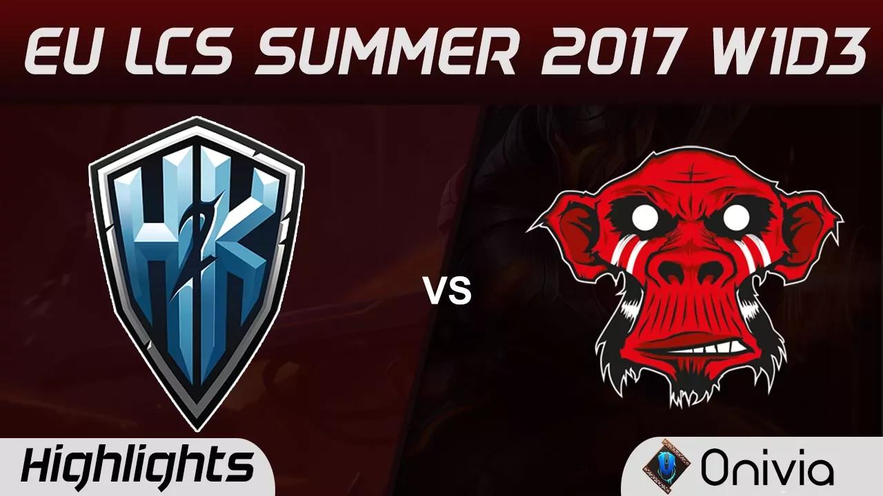 H2K vs MM Highlights Game 1 EU LCS SUMMER 2017 H2K Gaming vs Misterious Monkeys by Onivia thumbnail