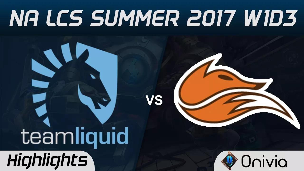 TL vs FOX Highlights Game 2 NA LCS Summer 2017 Team Liquid vs Echo Fox by Onivia thumbnail