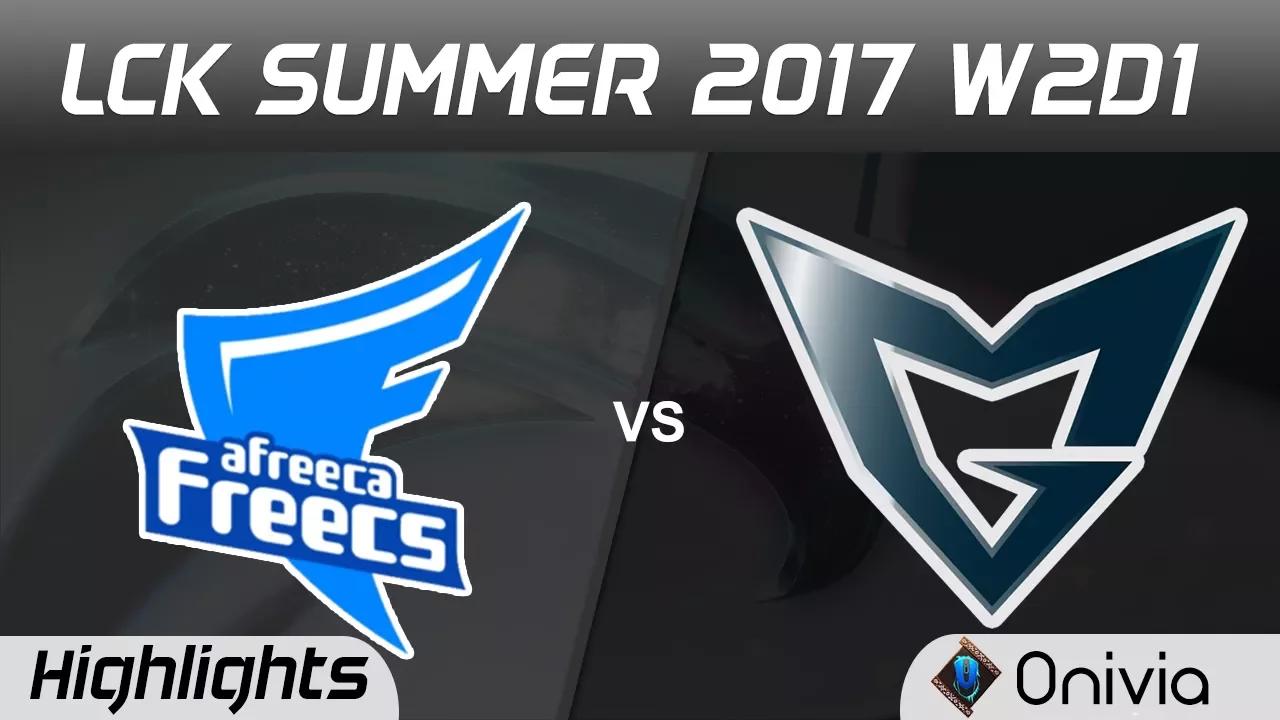 AFS vs SSG Highlights Game 3 LCK SUMMER 2017 Afreeca Freecs vs Samsung By Onivia thumbnail