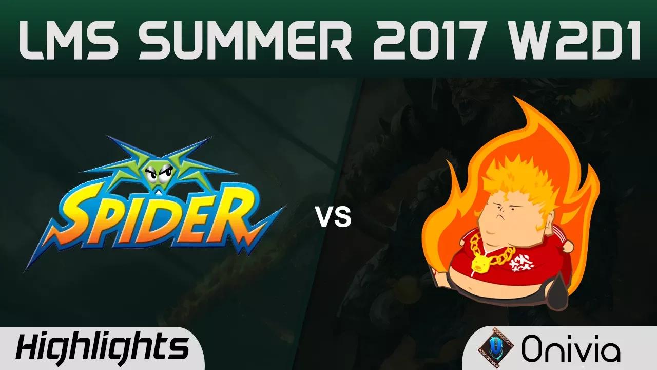 WS vs FB Highlights Game 1 LMS 精華 春季職業聯賽 2017 SUMMER Wayi Spider vs Fireball by Onivia thumbnail