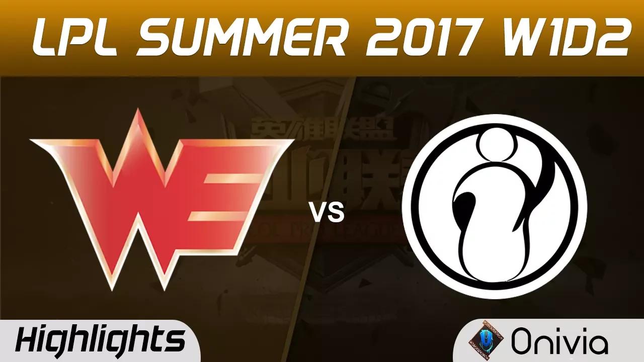 WE vs IG Highlights Game 1 LPL SUMMER 2017 Team WE vs Invictus Gaming by Onivia thumbnail