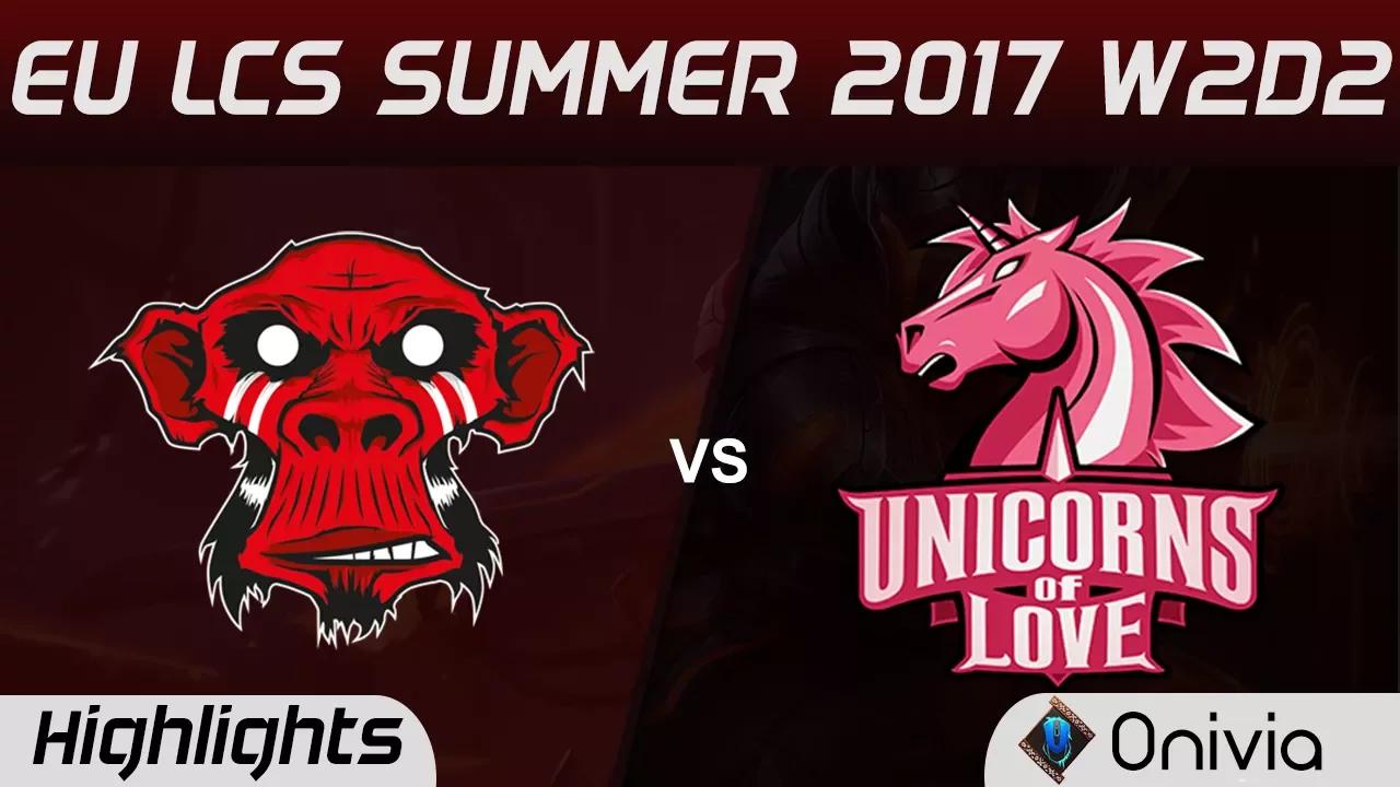 MM vs UOL Highlights Game 2 EU LCS SUMMER 2017 Mysterious Monkeys vs Unicorns of Love by Onivia thumbnail