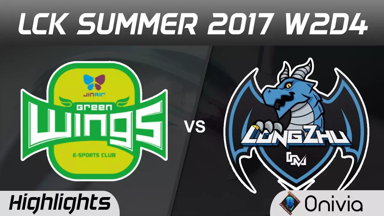 JAG vs LZ Highlights Game 1 LCK SUMMER 2017 Jin Air Green Wings vs Longzhu By Onivia thumbnail