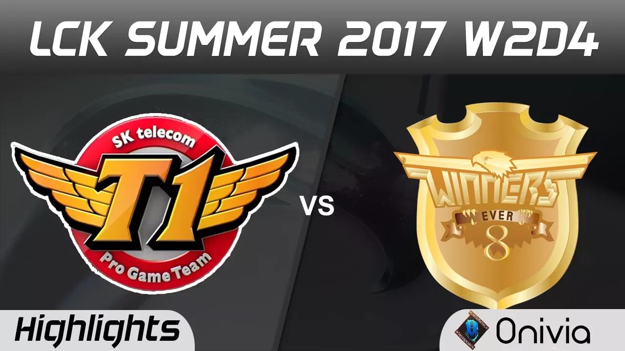 SKT vs E8W Highlights Game 1 LCK SUMMER 2017 SK Telecom T1 vs Ever8 Winners By Onivia thumbnail