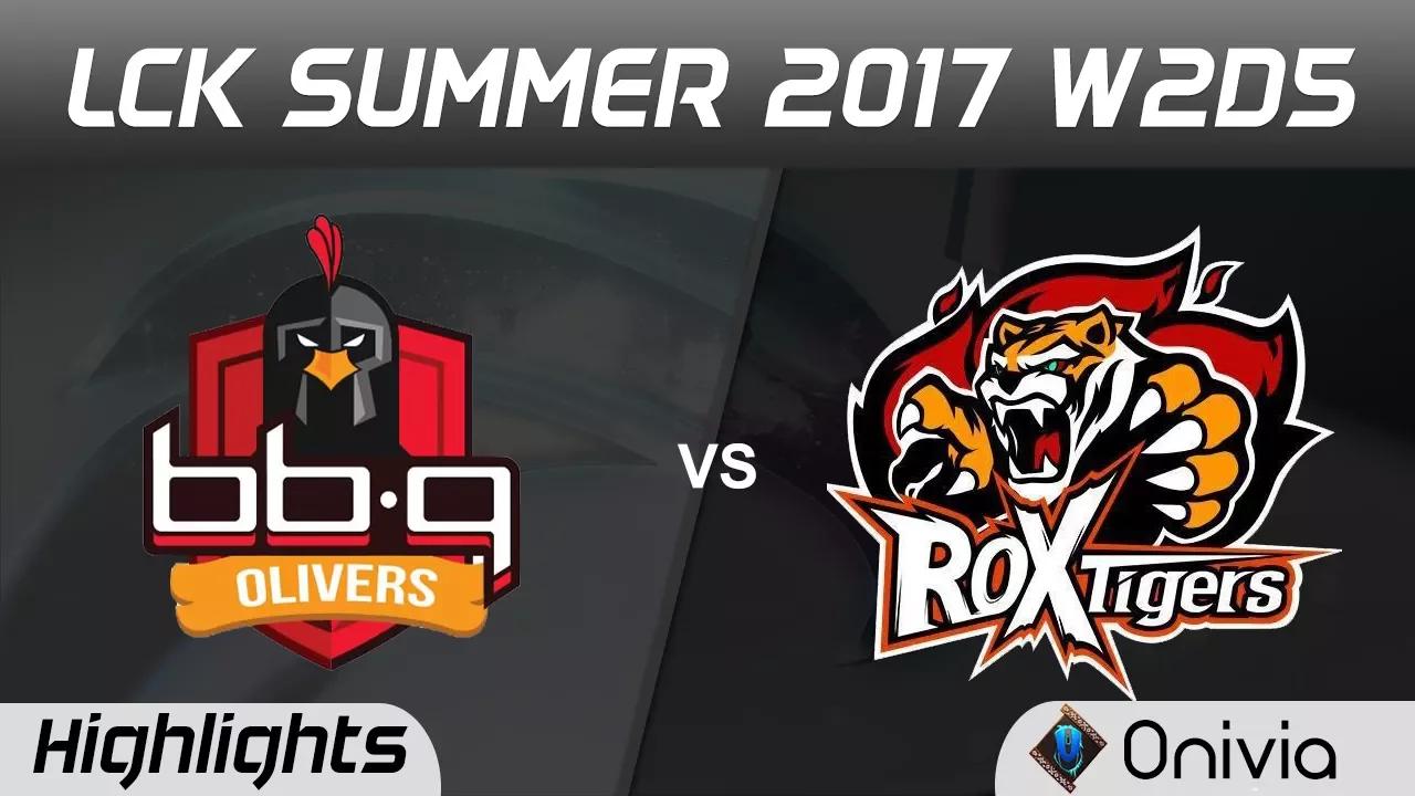 BBQ vs ROX Highlights Game 1 LCK SUMMER 2017 BBQ Olivers vs ROX Tigers By Onivia thumbnail