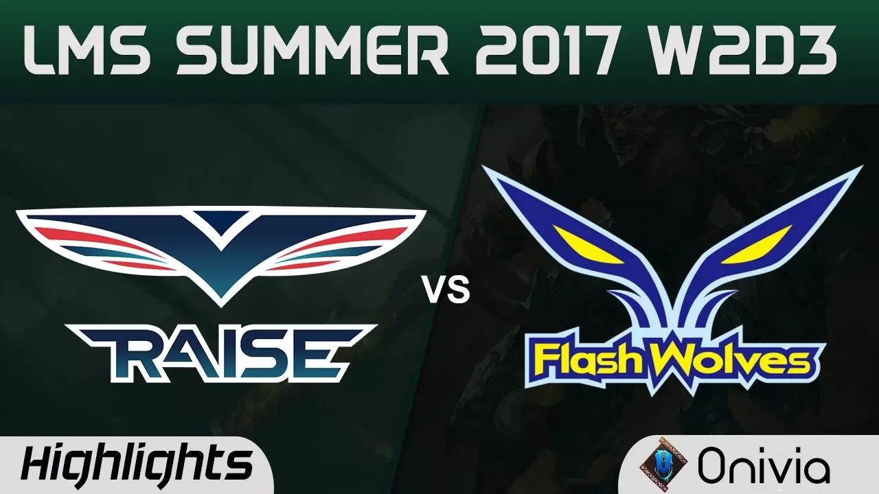 RG vs FW Highlights Game 1 LMS 精華 春季職業聯賽 2017 SUMMER Raise Gaming vs Flash Wolves by Onivia thumbnail