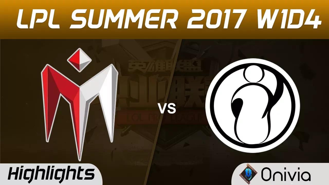 IM vs IG Highlights Game 1 LPL SUMMER 2017 I May vs Invictus Gaming by Onivia thumbnail