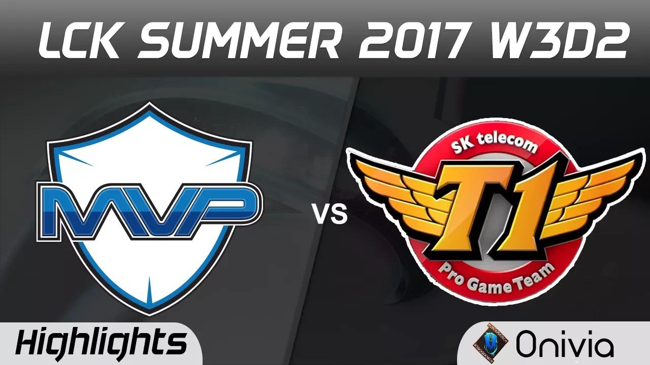 MVP vs SKT Highlights Game 1 LCK SUMMER 2017 MVP vs SK Telecom By Onivia thumbnail