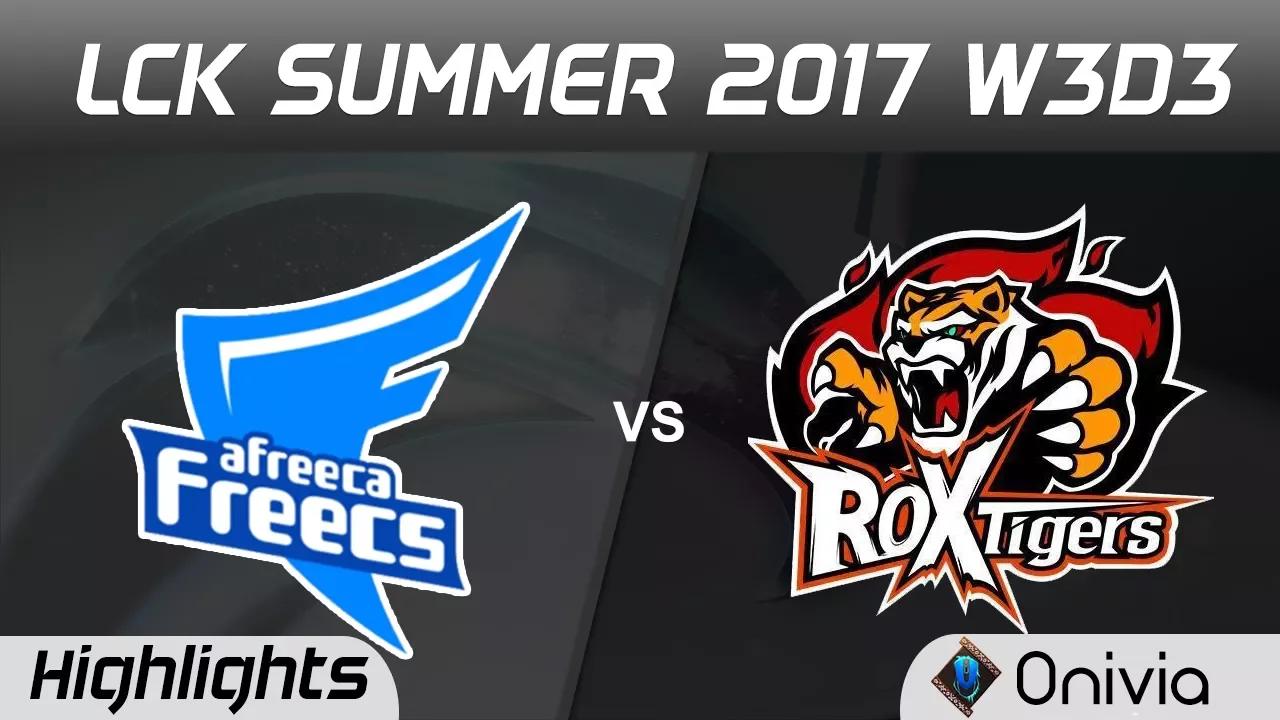 AFS vs ROX Highlights Game 1 LCK SUMMER 2017 Afreeca Freecs vs ROX Tigers By Onivia thumbnail