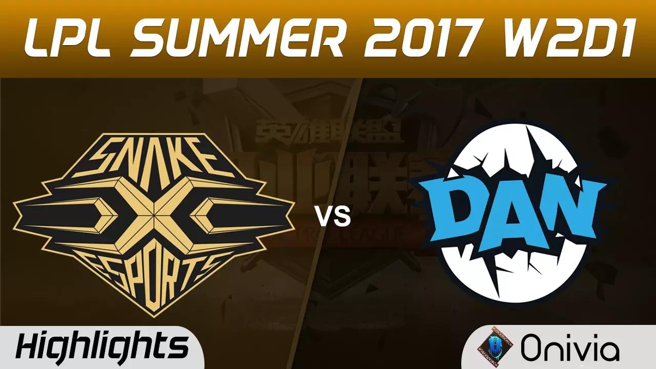 SS vs DAN Highlights Game 2 LPL SUMMER 2017 Snake vs DAN Gaming by Onivia thumbnail