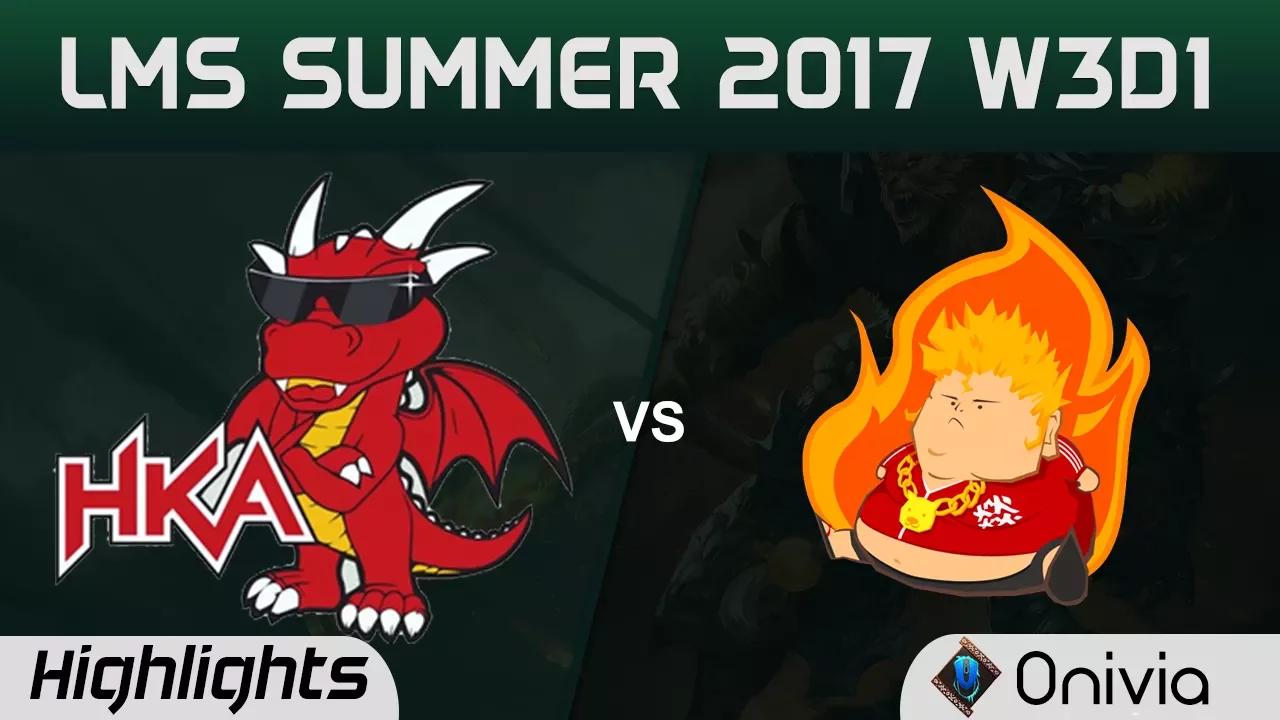 HKA vs FB Highlights Game 3 LMS 精華 夏季職業聯賽 2017 SUMMER Hon Kong Attitude vs Fireball by Onivia thumbnail