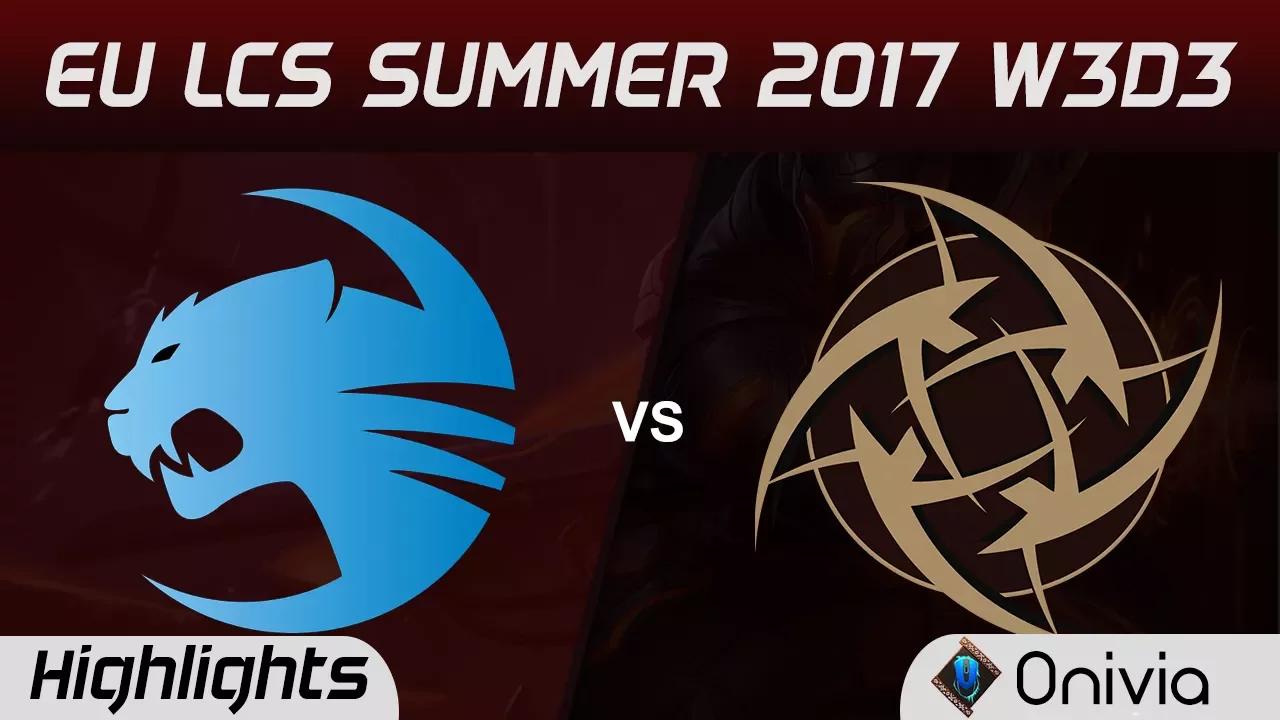 ROC vs NIP Highlights Game 1 EU LCS SUMMER 2017 Roccat vs Ninjas in Pyjamas by Onivia thumbnail