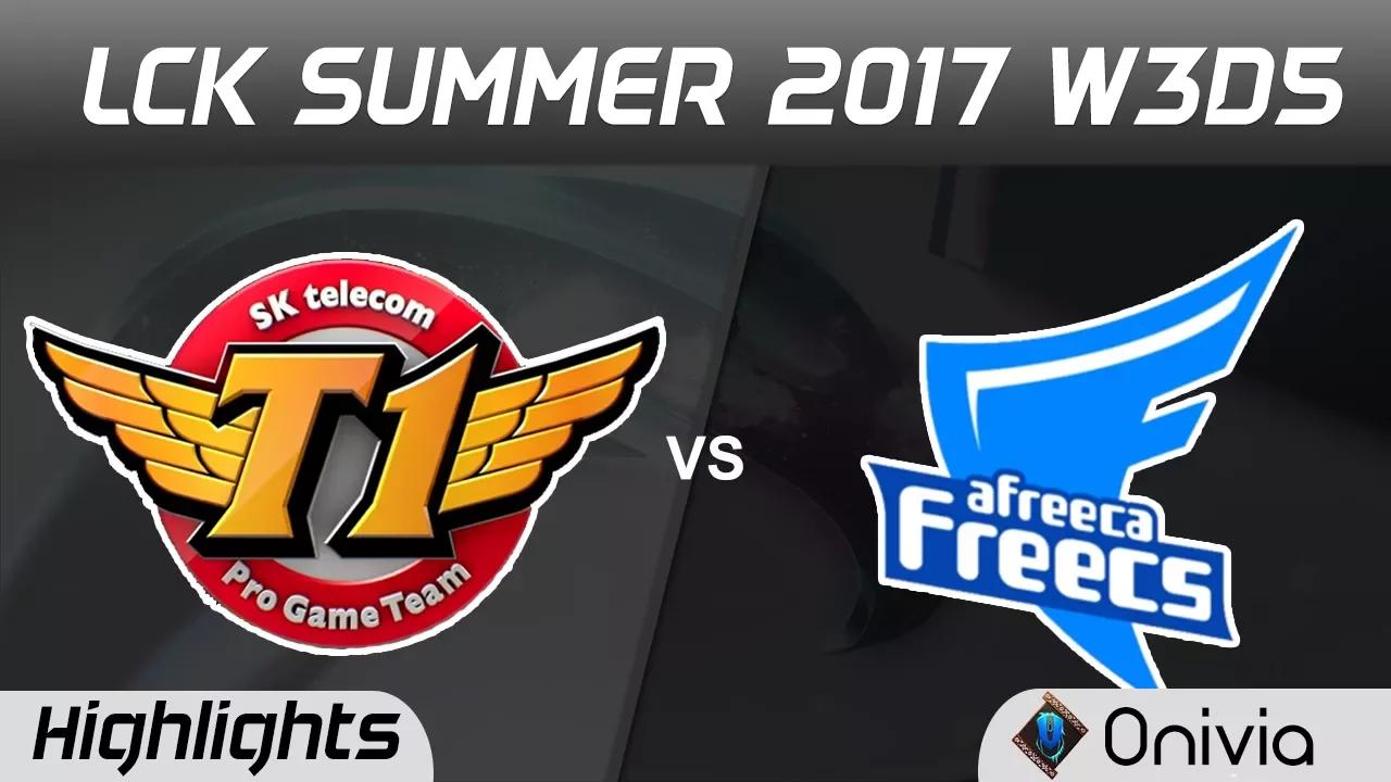 SKT vs AFS Highlights Game 1 LCK SUMMER 2017 SK Telecom vs Afreeca Freecs By Onivia thumbnail