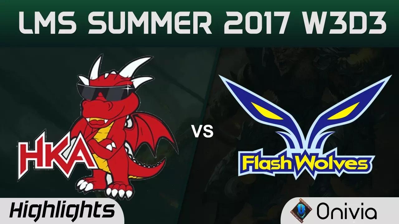 HKA vs FW Highlights Game 2 LMS 精華 夏季職業聯賽 2017 SUMMER Hong Kong Attitude vs Flash Wolves by Onivia thumbnail