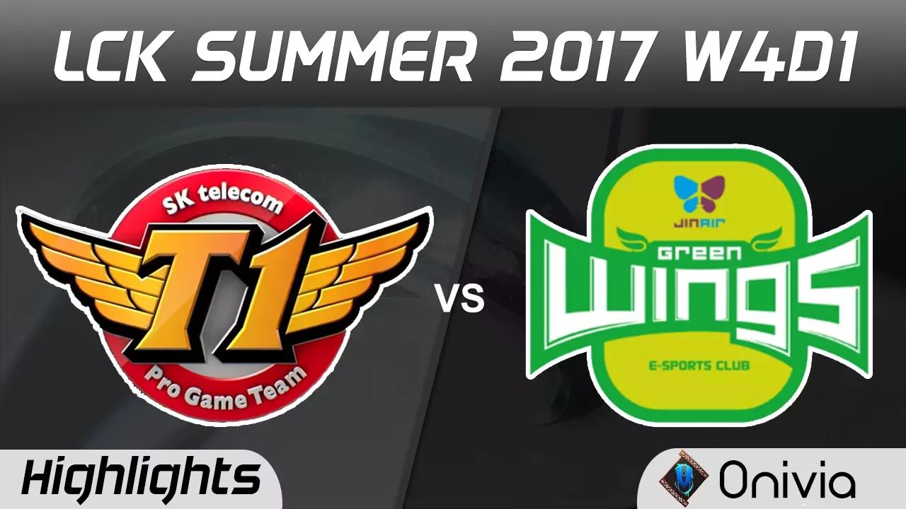 SKT vs JAG Highlights Game 1 LCK SUMMER 2017 SK Telecom vs Jin Air Green Wings By Onivia thumbnail