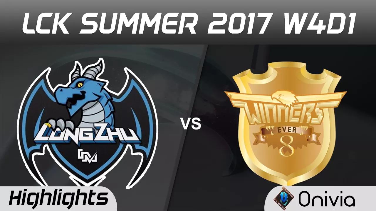 LZ vs E8W Highlights Game 1 LCK SUMMER 2017 Longzhu vs Ever8 Winners By Onivia thumbnail