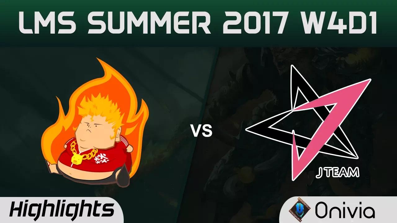 FB vs JT Highlights Game 1 LMS 精華 夏季職業聯賽 2017 SUMMER Fireball vs J Team by Onivia thumbnail