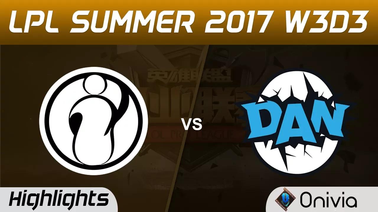 IG vs DAN Highlights Game 2 LPL SUMMER 2017 Invictus Gaming vs DAN Gaming by Onivia thumbnail