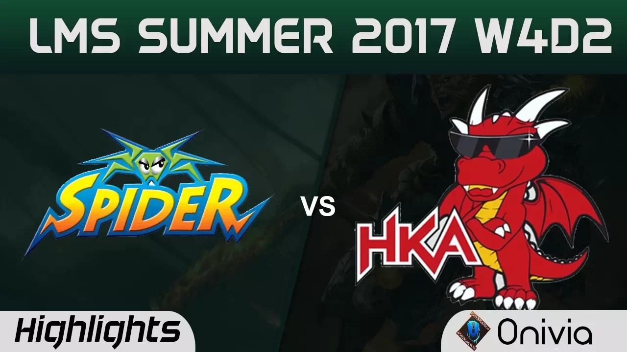 WS vs HKA Highlights Game 1 LMS 精華 夏季職業聯賽 2017 SUMMER Wayi Spyder vs Hong Kong Attitude by Onivia thumbnail