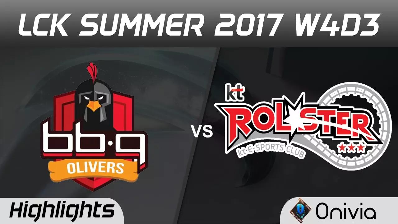 BBQ vs KT Highlights Game 1 LCK SUMMER 2017 BBQ Olivers vs KT Rolster By Onivia thumbnail