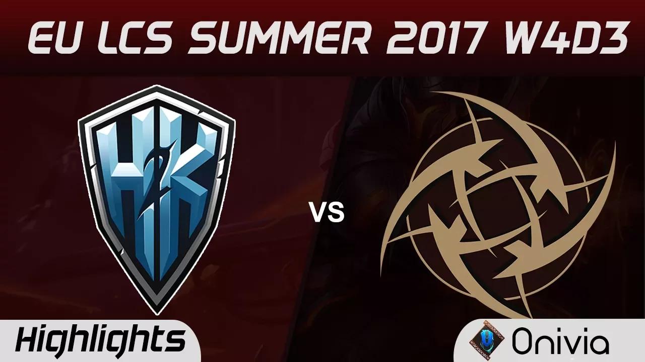 H2K vs NIP Highlights Game 1 EU LCS SUMMER 2017 H2K Gaming vs Ninjas in Pyjamas by Onivia thumbnail