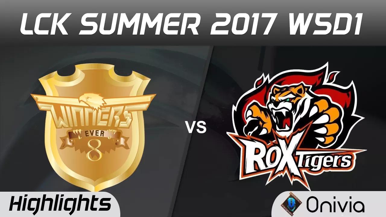 E8W vs ROX Highlights Game 2 LCK SUMMER 2017 Ever8 Winners vs ROX Tigers By Onivia thumbnail