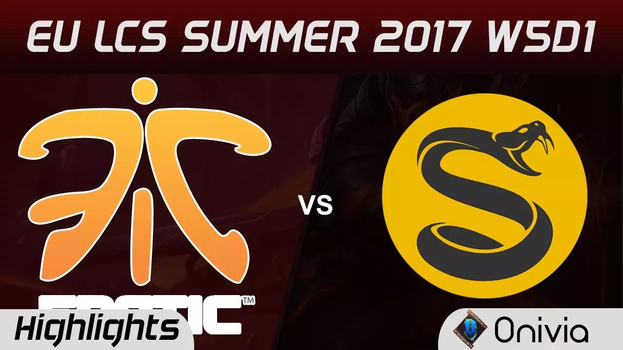 FNC vs SPY Highlights Game 1 EU LCS SUMMER 2017 Fnatic vs Splyce by Onivia thumbnail