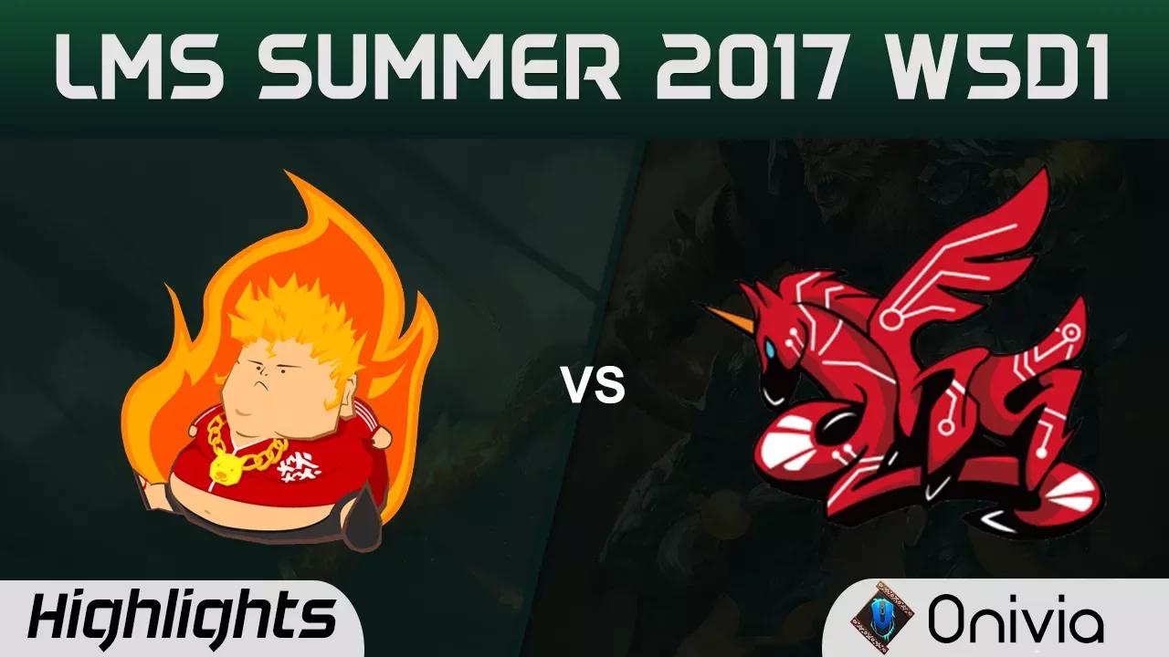 FB vs AHQ Highlights Game 1 LMS 精華 夏季職業聯賽 2017 SUMMER Fireball vs AHQ Esports by Onivia thumbnail