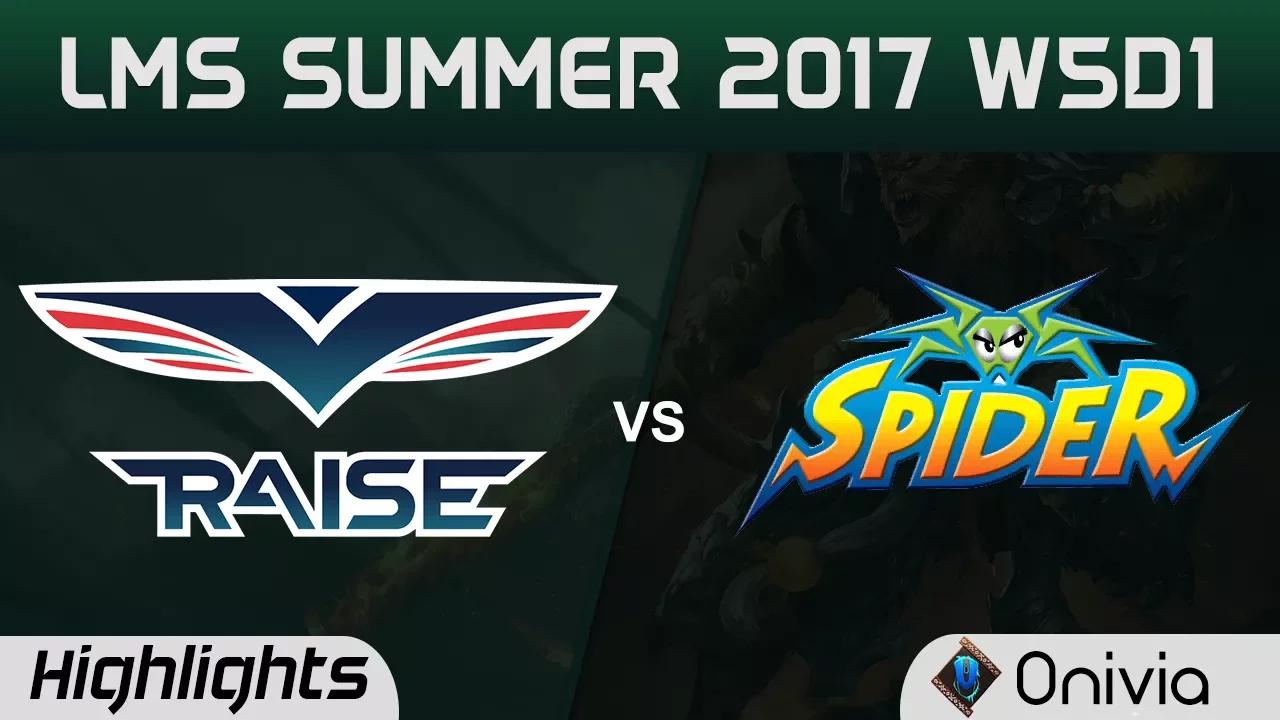 RG vs WS Highlights Game 1 LMS 精華 夏季職業聯賽 2017 SUMMER Raise Gaming vs Wayi Spider by Onivia thumbnail