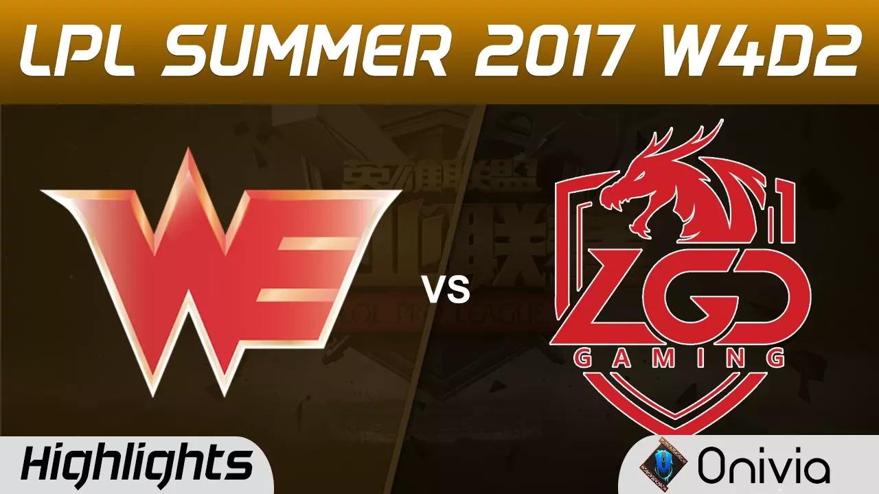 WE vs LGD Highlights Game 1 LPL SUMMER 2017 Team WE vs LGD Gaming by Onivia thumbnail