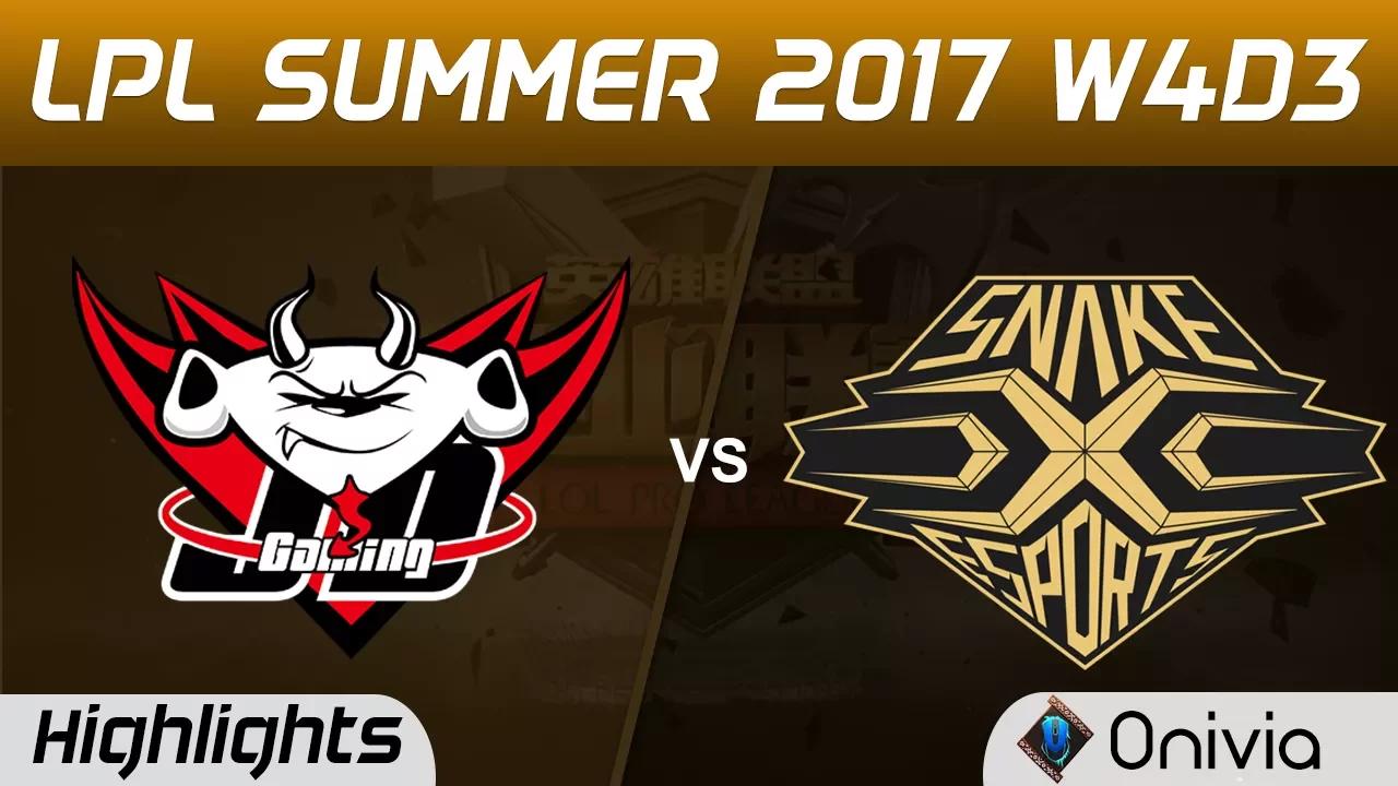 JDG vs SS Highlights Game 1 LPL SUMMER 2017 JD Gaming vs Snake by Onivia thumbnail