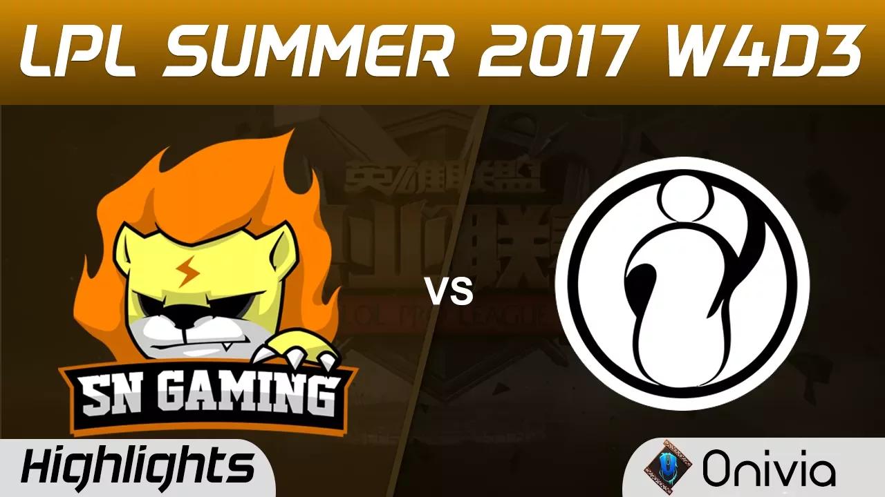 SNG vs IG Highlights Game 2 LPL SUMMER 2017 Sunning Gaming vs Invictus Gaming by Onivia thumbnail