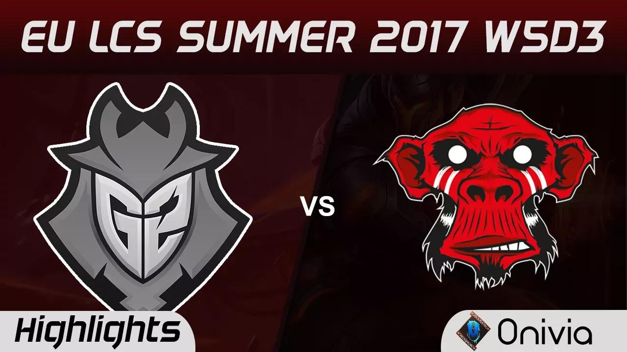 G2 vs MM Highlights Game 2 EU LCS SUMMER 2017 G2 Esports vs Misterious Monkeys by Onivia thumbnail