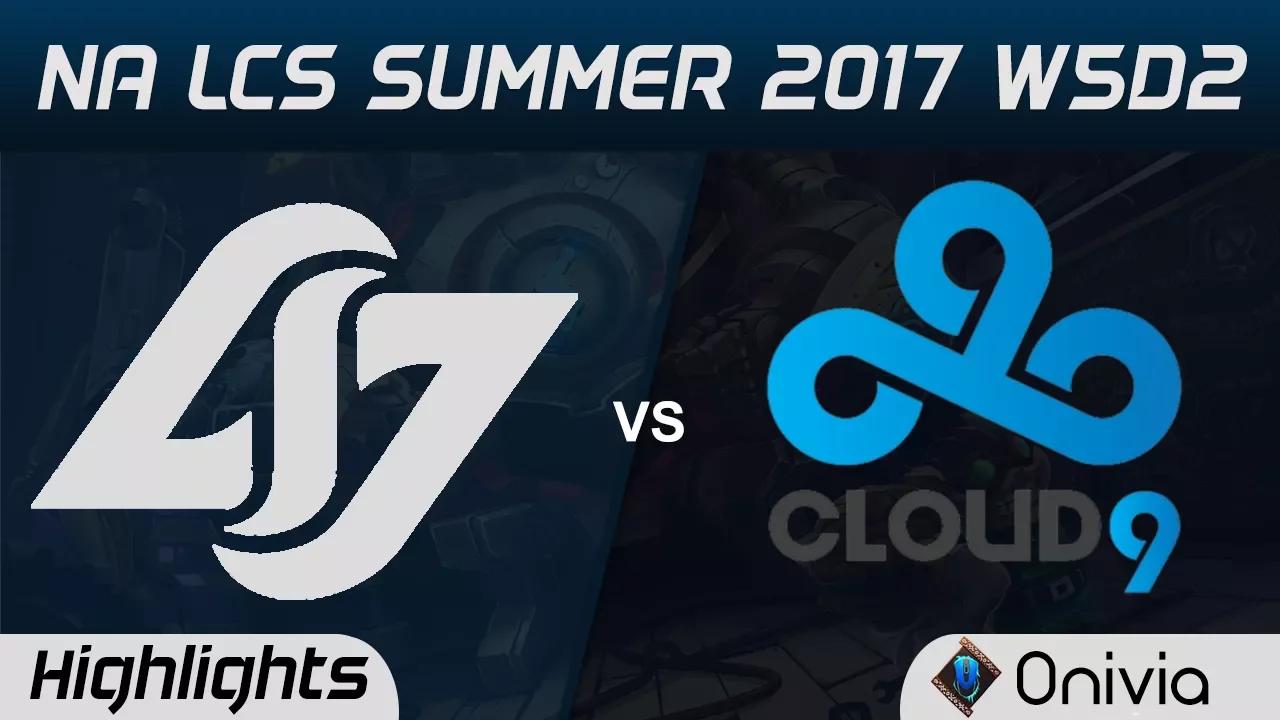 CLG vs C9 Highlights Game 1 NA LCS Summer 2017 Counter Logic Gaming vs Cloud9 by Onivia thumbnail