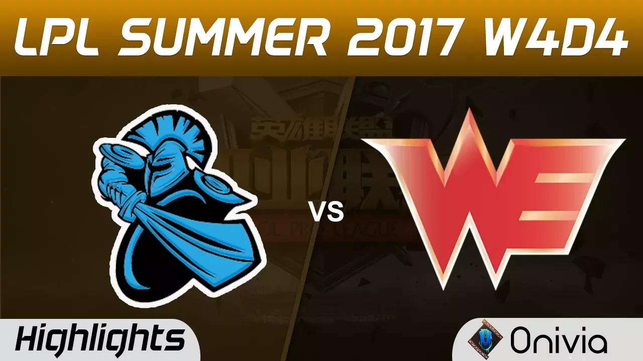 NB vs WE Highlights Game 1 LPL SUMMER 2017 NewBee vs Team WE by Onivia thumbnail