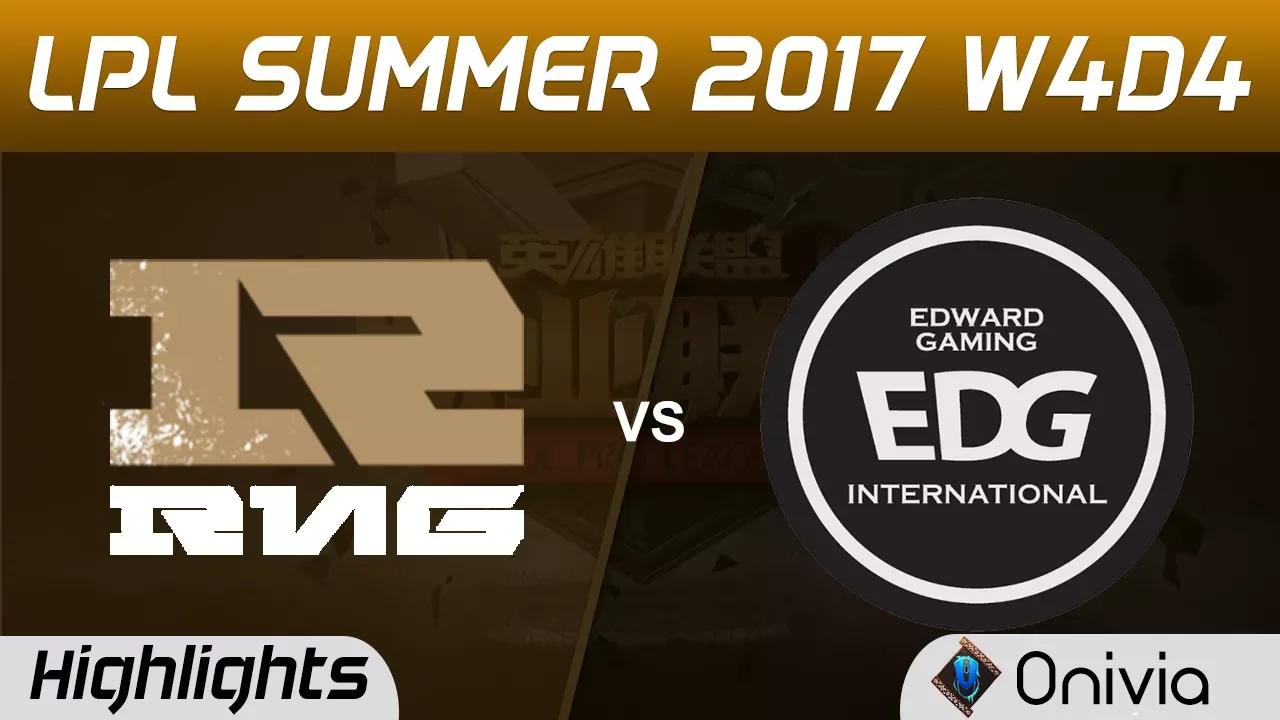 RNG vs EDG Highlights Game 2 LPL SUMMER 2017 Royal Never Give Up vs Edward Gaming by Onivia thumbnail