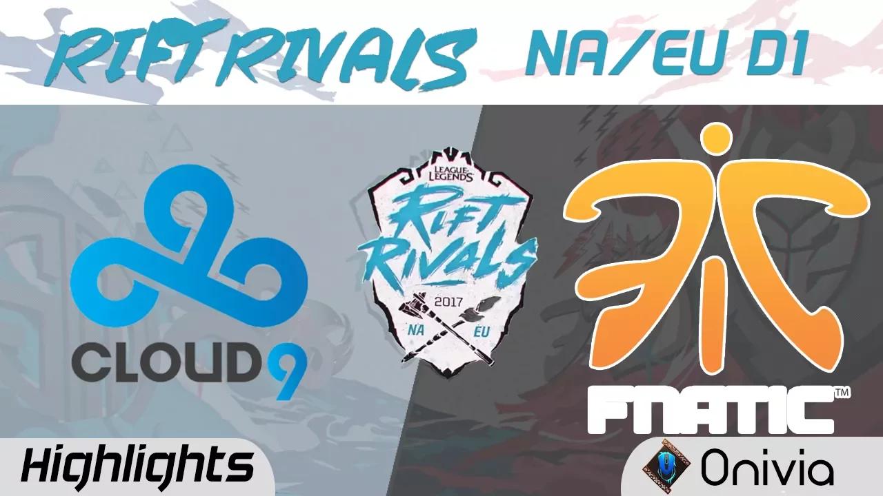 C9 vs FNC Highlights Rift Rivals EU & NA 2017 Cloud9 vs Fnatic by Onivia thumbnail