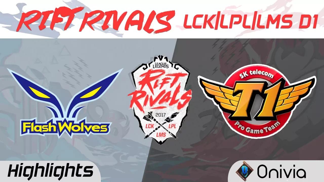 FW vs SKT Highlights Rift Rivals LCK LPL LMS 2017 Flash Wolves vs SK Telecom by Onivia thumbnail