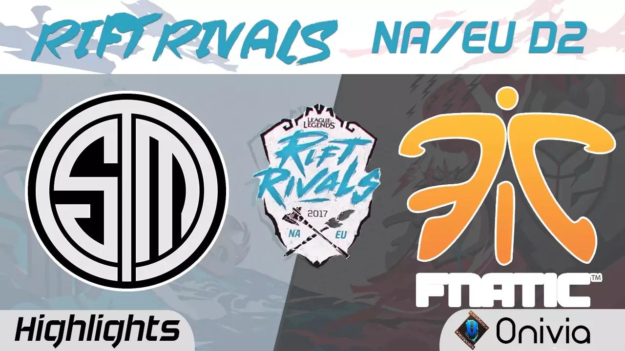 TSM vs FNC Highlights Rift Rivals EU & NA 2017 Team Solo Mid vs Fnatic by Onivia thumbnail